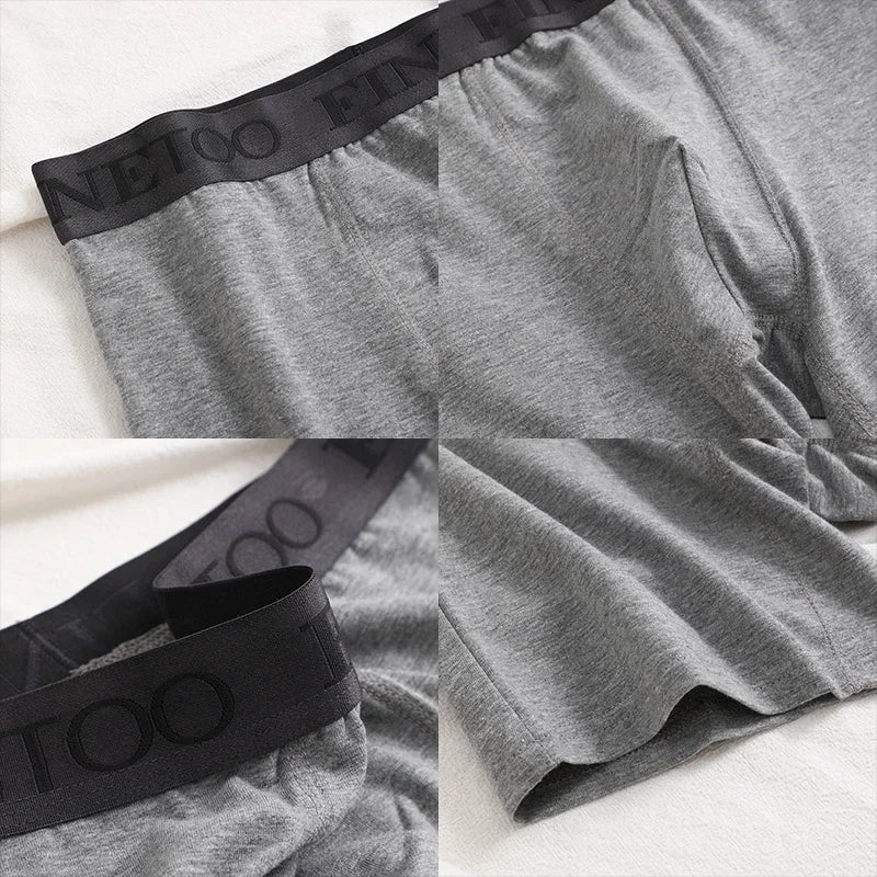 Close-up of waistband detail on men’s cotton boxer briefs
